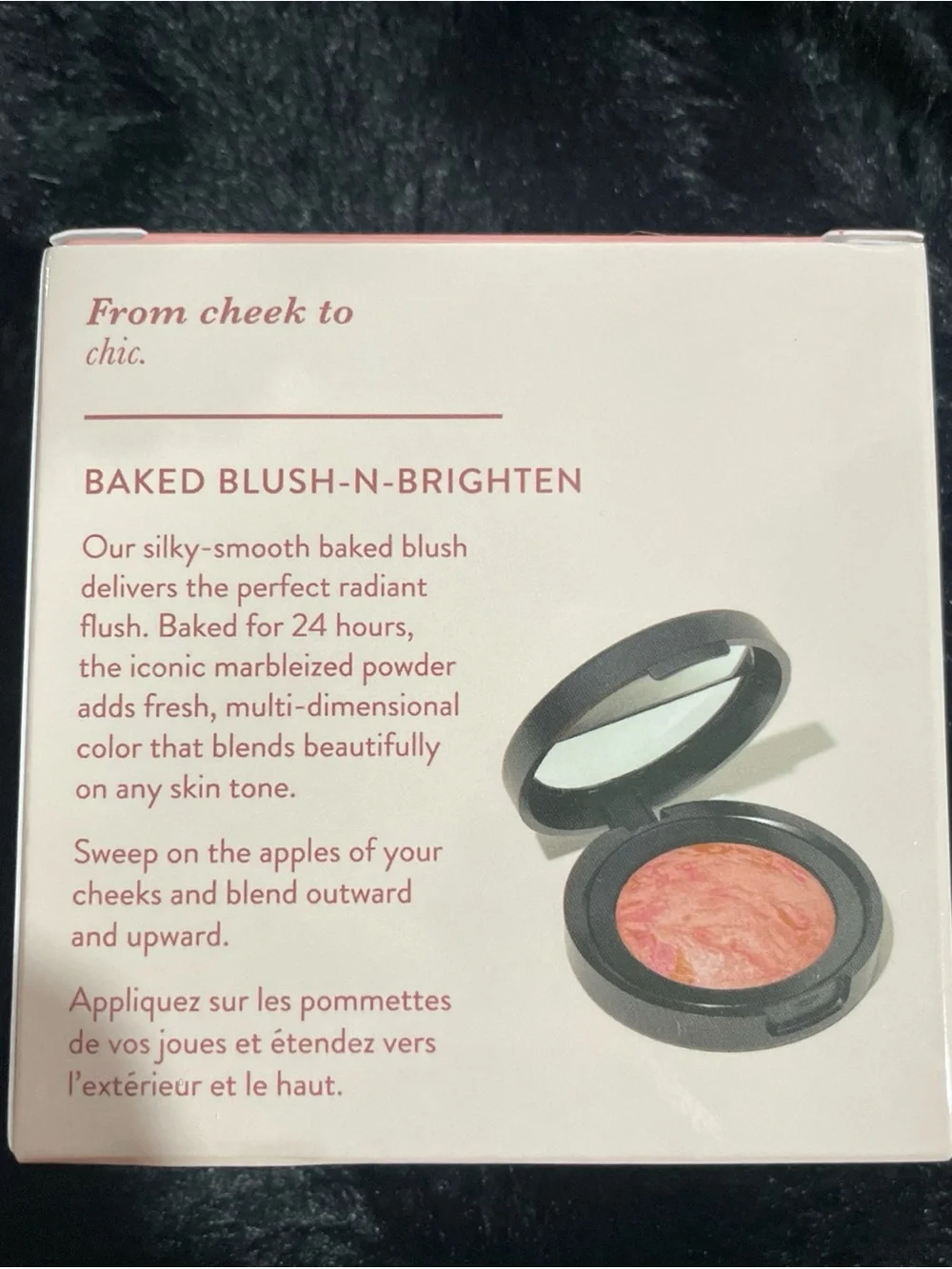 Laura Geller Marbleized Blush in Peach Pink Marble